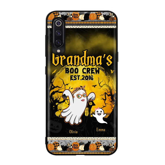 Personalized Grandma Phone Case - Halloween Gift For Grandma - Up to 7 Kids - Grandma's Boo Crew - Case For Xiaomi/ Oppo/ Huawei