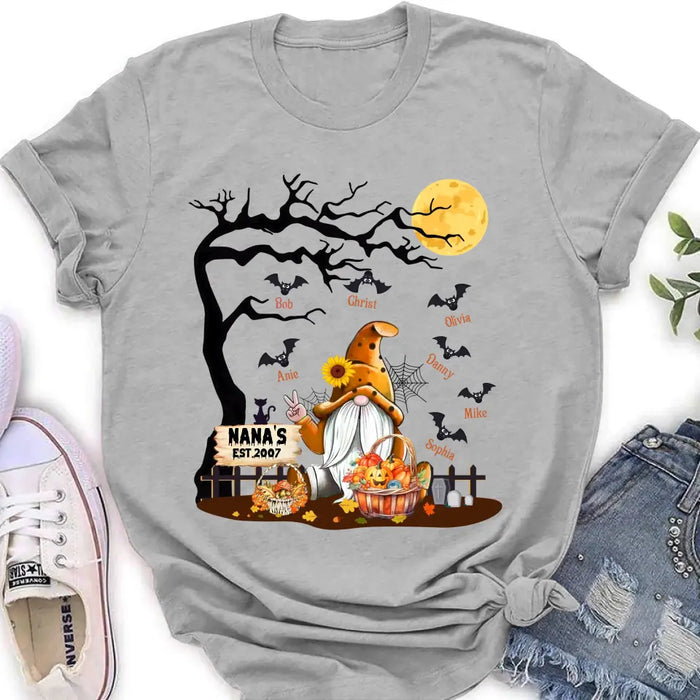 Personalized Boo Grandma Shirt/Hoodie - Halloween Gift For Grandma/Mom - Up to 7 Kids