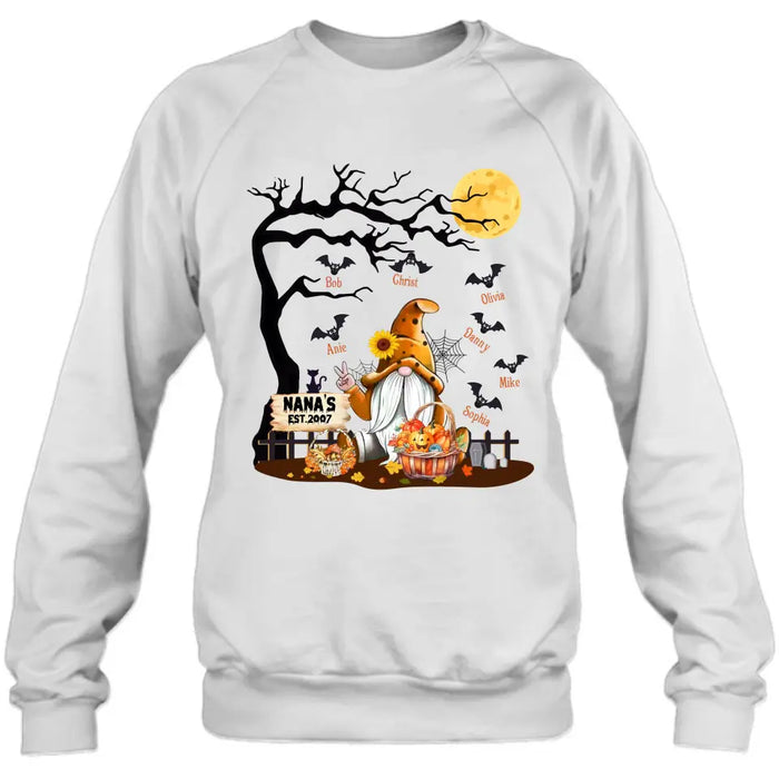 Personalized Boo Grandma Shirt/Hoodie - Halloween Gift For Grandma/Mom - Up to 7 Kids