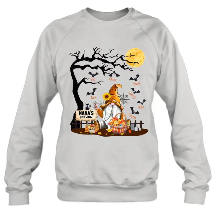 Personalized Boo Grandma Shirt/Hoodie - Halloween Gift For Grandma/Mom - Up to 7 Kids