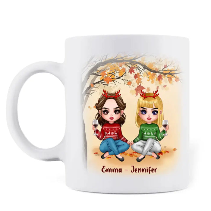 Personalized Besties Coffee Mug - Christmas Gift Idea for Besties/Sisters - I May Not Always Be There With You