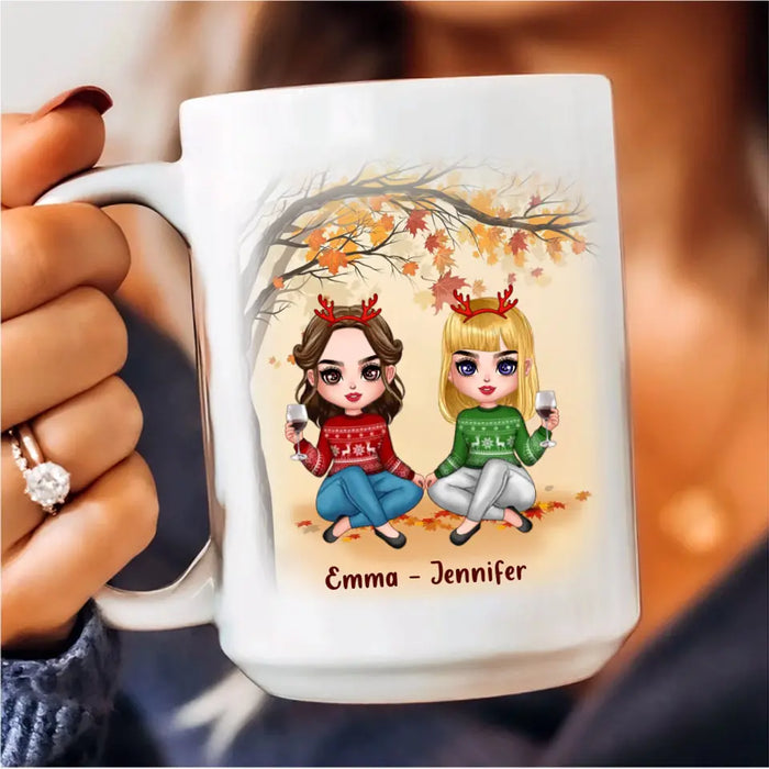 Personalized Besties Coffee Mug - Christmas Gift Idea for Besties/Sisters - I May Not Always Be There With You