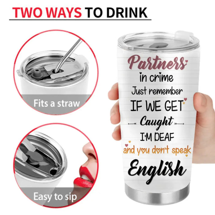 Personalized Bestie Tumbler 20oz - Gift Idea For Bestie/Friend/Birthday - Congrats On Being My Bestie