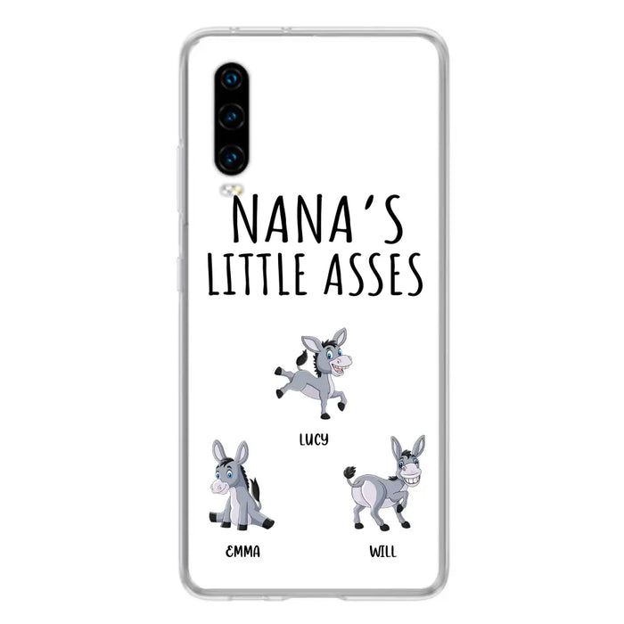 Personalized Donkeys Phone Case - Gift Idea For Family/Grandma/Papa - Up to 12 Donkeys - Case For Xiaomi/Oppo/Huawei - Nana's Little Asses