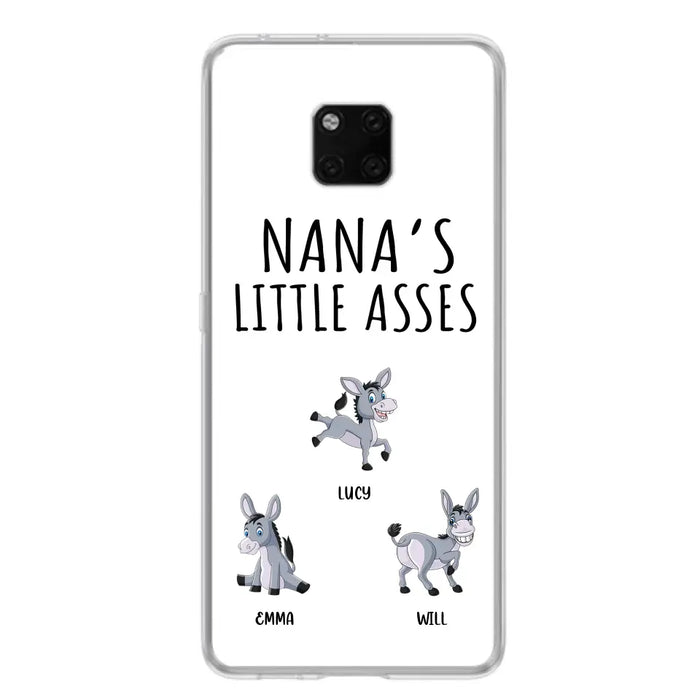 Personalized Donkeys Phone Case - Gift Idea For Family/Grandma/Papa - Up to 12 Donkeys - Case For Xiaomi/Oppo/Huawei - Nana's Little Asses