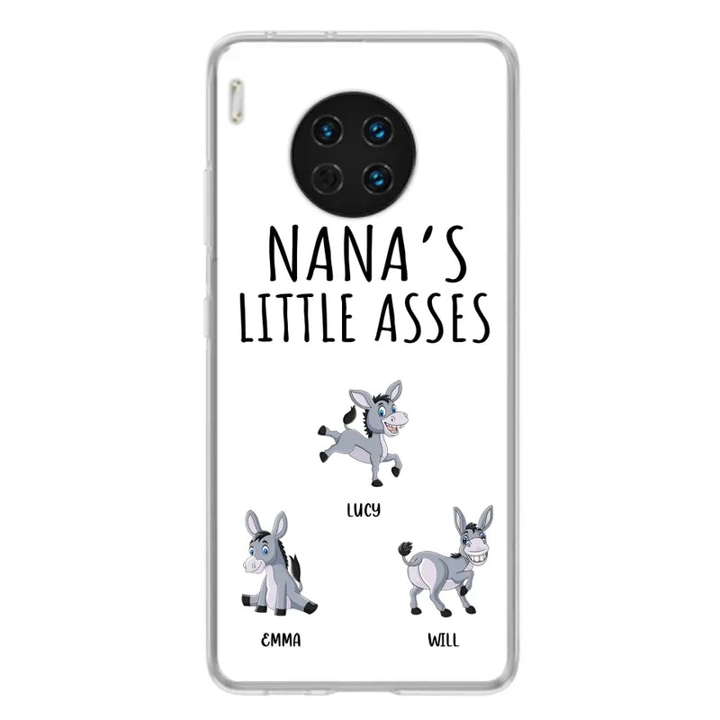 Personalized Donkeys Phone Case - Gift Idea For Family/Grandma/Papa - Up to 12 Donkeys - Case For Xiaomi/Oppo/Huawei - Nana's Little Asses