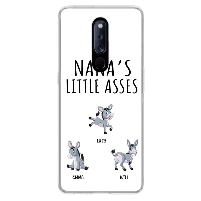 Personalized Donkeys Phone Case - Gift Idea For Family/Grandma/Papa - Up to 12 Donkeys - Case For Xiaomi/Oppo/Huawei - Nana's Little Asses
