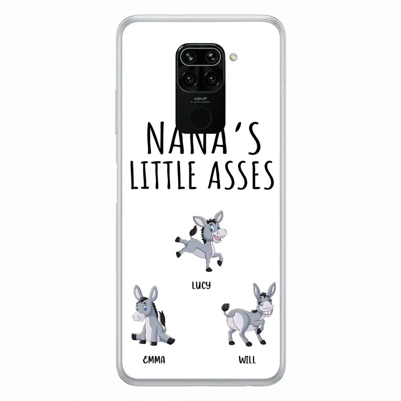 Personalized Donkeys Phone Case - Gift Idea For Family/Grandma/Papa - Up to 12 Donkeys - Case For Xiaomi/Oppo/Huawei - Nana's Little Asses