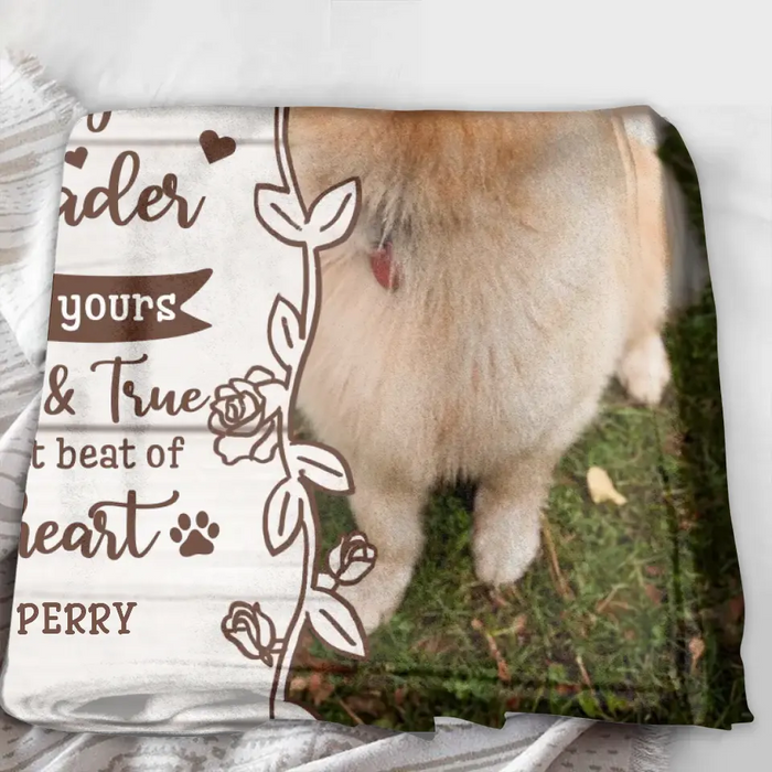 Custom Memorial Dog Pillow Cover/Fleece Throw Blanket/Quilt - Upload Photo- Memorial Gift Idea for Dog Owners - I Am Your Friend Your Partner Your Dog