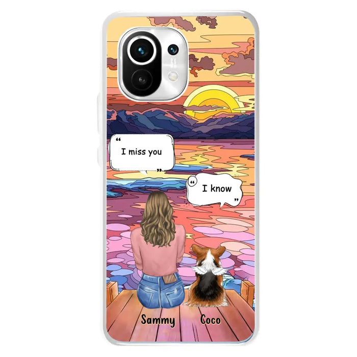 Personalized Memorial Pet Phone Case - Up to 3 Pets - Memorial Gift Idea For Dog/Cat/Rabbits Owners - Case For Xiaomi/Oppo/Huawei - I Miss You