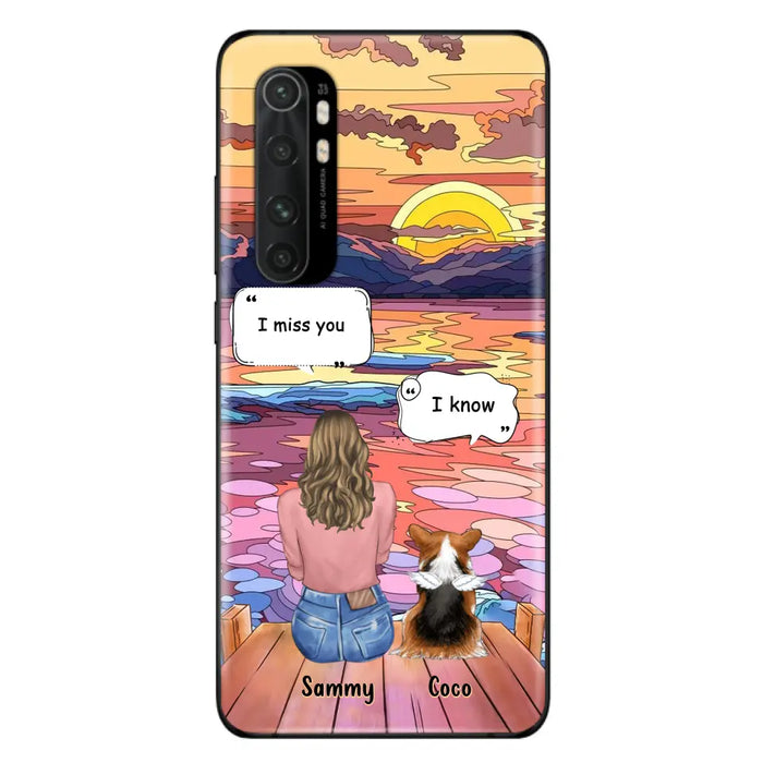 Personalized Memorial Pet Phone Case - Up to 3 Pets - Memorial Gift Idea For Dog/Cat/Rabbits Owners - Case For Xiaomi/Oppo/Huawei - I Miss You