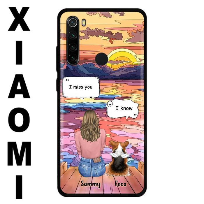Personalized Memorial Pet Phone Case - Up to 3 Pets - Memorial Gift Idea For Dog/Cat/Rabbits Owners - Case For Xiaomi/Oppo/Huawei - I Miss You