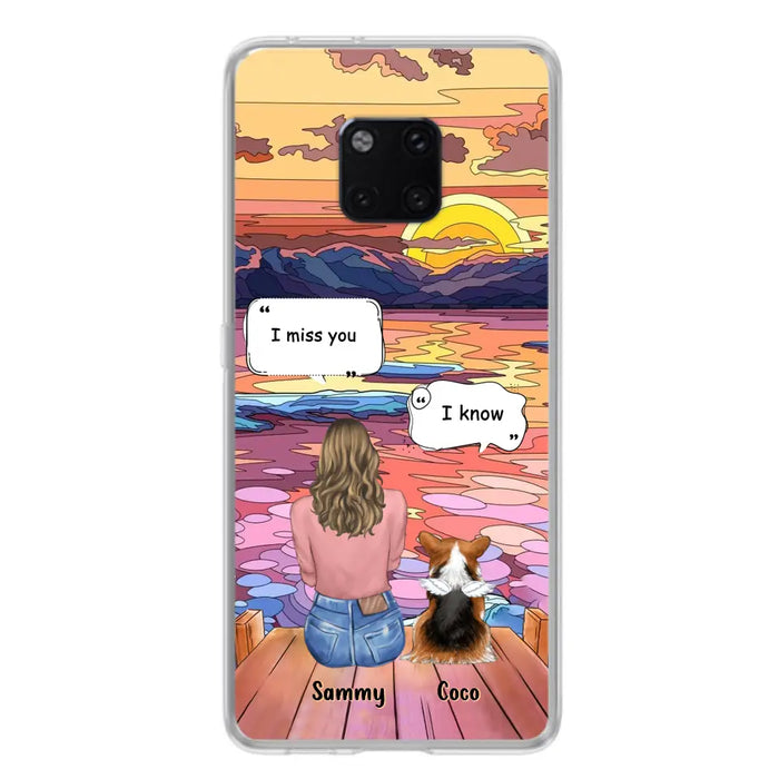 Personalized Memorial Pet Phone Case - Up to 3 Pets - Memorial Gift Idea For Dog/Cat/Rabbits Owners - Case For Xiaomi/Oppo/Huawei - I Miss You