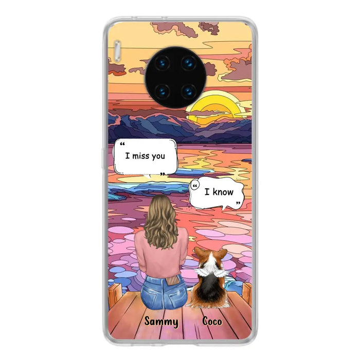 Personalized Memorial Pet Phone Case - Up to 3 Pets - Memorial Gift Idea For Dog/Cat/Rabbits Owners - Case For Xiaomi/Oppo/Huawei - I Miss You