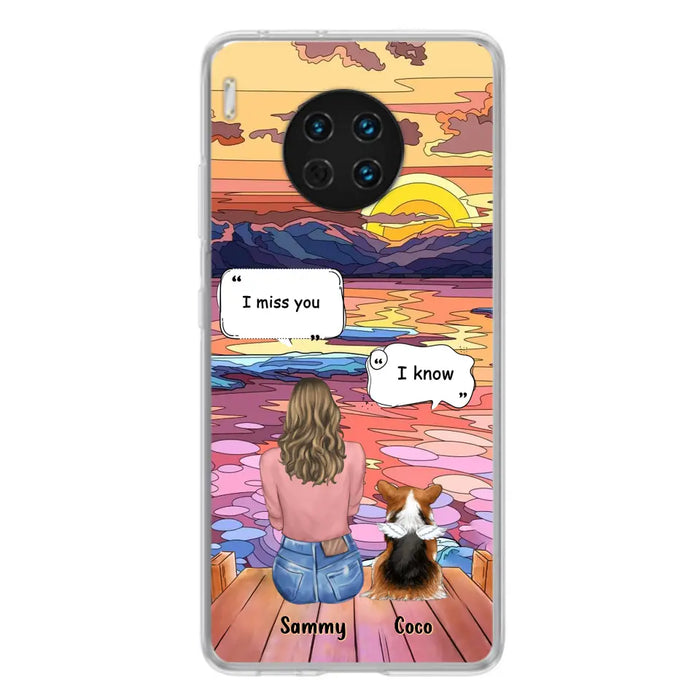 Personalized Memorial Pet Phone Case - Up to 3 Pets - Memorial Gift Idea For Dog/Cat/Rabbits Owners - Case For Xiaomi/Oppo/Huawei - I Miss You