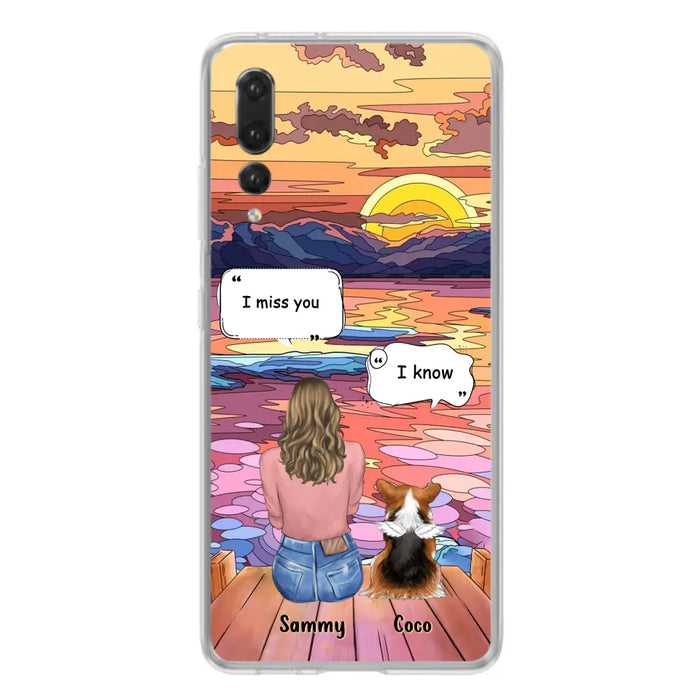 Personalized Memorial Pet Phone Case - Up to 3 Pets - Memorial Gift Idea For Dog/Cat/Rabbits Owners - Case For Xiaomi/Oppo/Huawei - I Miss You