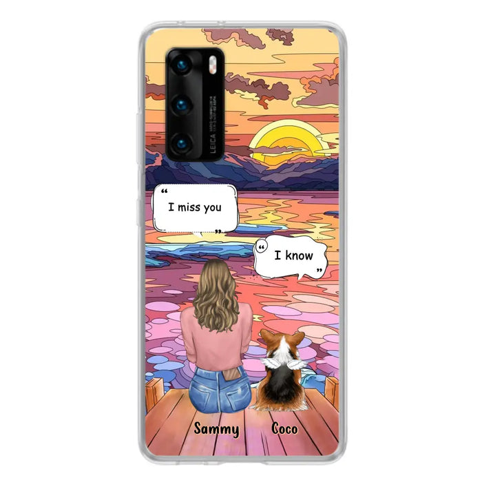 Personalized Memorial Pet Phone Case - Up to 3 Pets - Memorial Gift Idea For Dog/Cat/Rabbits Owners - Case For Xiaomi/Oppo/Huawei - I Miss You