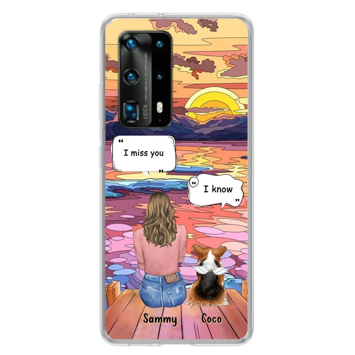 Personalized Memorial Pet Phone Case - Up to 3 Pets - Memorial Gift Idea For Dog/Cat/Rabbits Owners - Case For Xiaomi/Oppo/Huawei - I Miss You