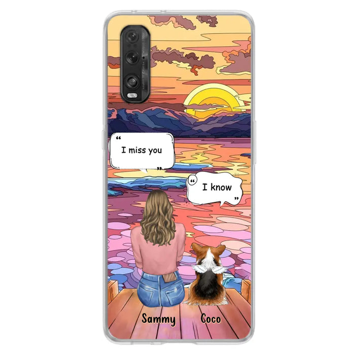 Personalized Memorial Pet Phone Case - Up to 3 Pets - Memorial Gift Idea For Dog/Cat/Rabbits Owners - Case For Xiaomi/Oppo/Huawei - I Miss You