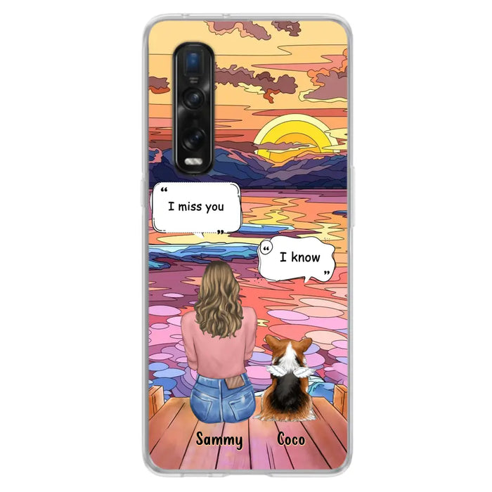 Personalized Memorial Pet Phone Case - Up to 3 Pets - Memorial Gift Idea For Dog/Cat/Rabbits Owners - Case For Xiaomi/Oppo/Huawei - I Miss You