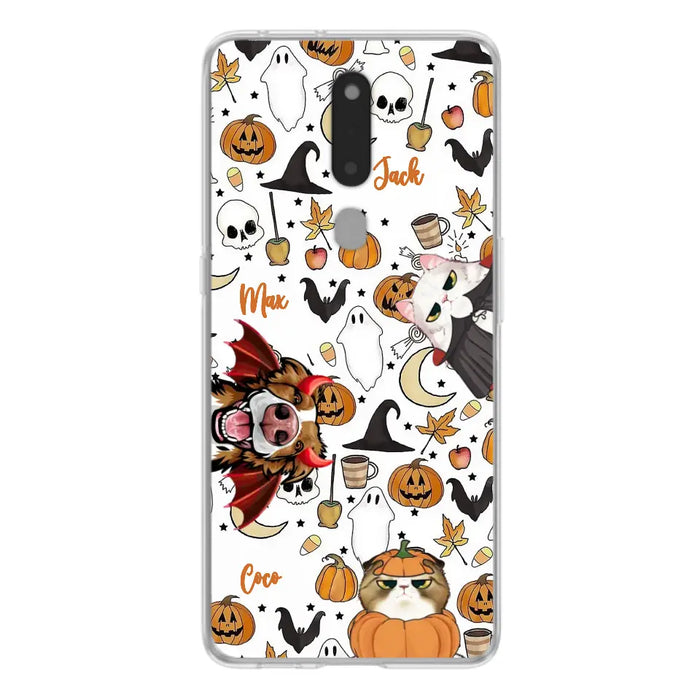 Personalized Halloween Pet Phone Case - Up to 3 Pets - Gift Idea For Dog/Cat Owners - Case for Oppo/Xiaomi/Huawei