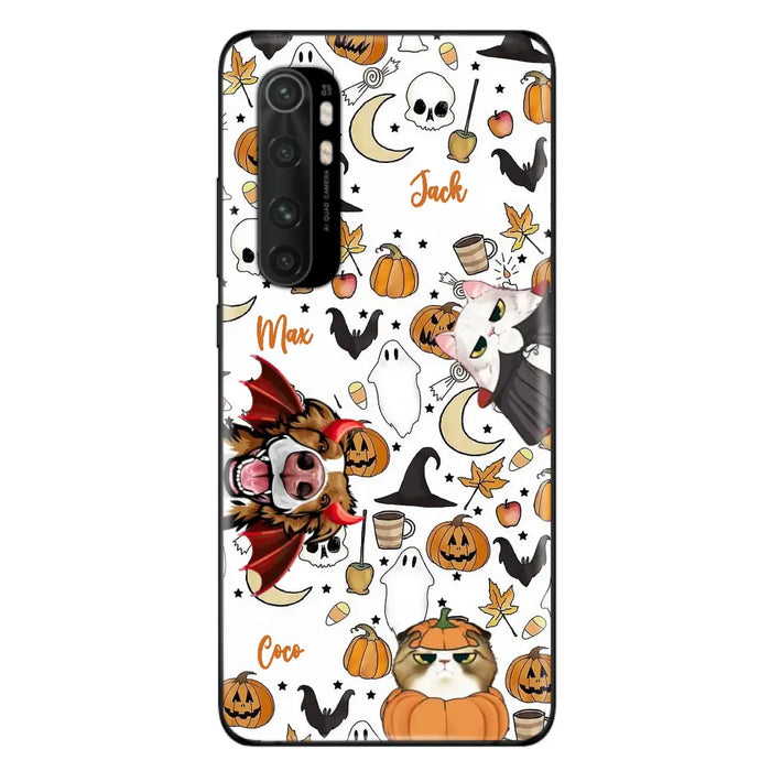 Personalized Halloween Pet Phone Case - Up to 3 Pets - Gift Idea For Dog/Cat Owners - Case for Oppo/Xiaomi/Huawei