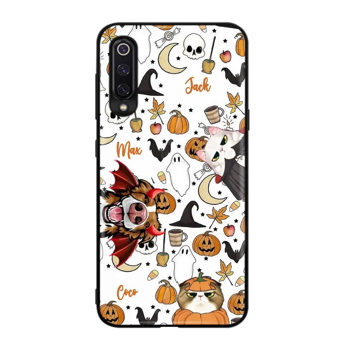 Personalized Halloween Pet Phone Case - Up to 3 Pets - Gift Idea For Dog/Cat Owners - Case for Oppo/Xiaomi/Huawei