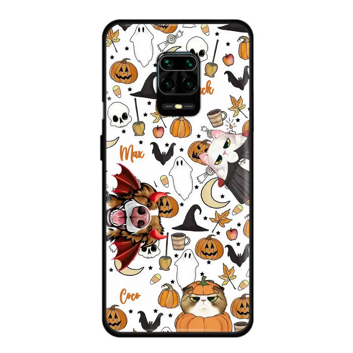 Personalized Halloween Pet Phone Case - Up to 3 Pets - Gift Idea For Dog/Cat Owners - Case for Oppo/Xiaomi/Huawei