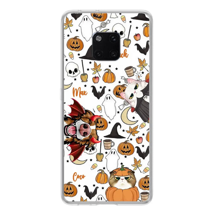 Personalized Halloween Pet Phone Case - Up to 3 Pets - Gift Idea For Dog/Cat Owners - Case for Oppo/Xiaomi/Huawei