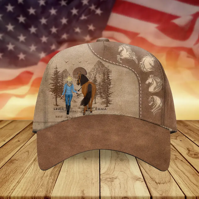 Personalized Horse Girl Cap - Gift Idea For Horse Lover - Just A Girl Who Loves Horses