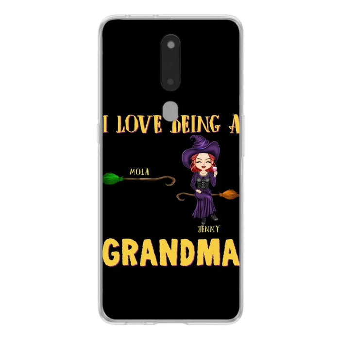 Personalized Witch Grandma Phone Case - Gift Idea For Halloween/Witch/Grandma - Up to 8 Kids - I Love Being A Grandma - Case For Oppo/Xiaomi/Huawei