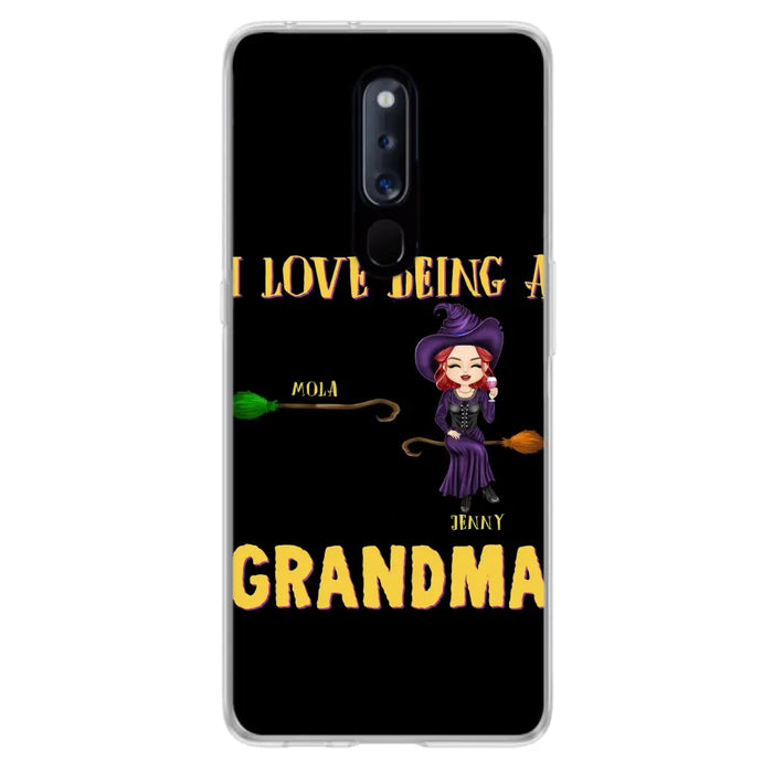 Personalized Witch Grandma Phone Case - Gift Idea For Halloween/Witch/Grandma - Up to 8 Kids - I Love Being A Grandma - Case For Oppo/Xiaomi/Huawei