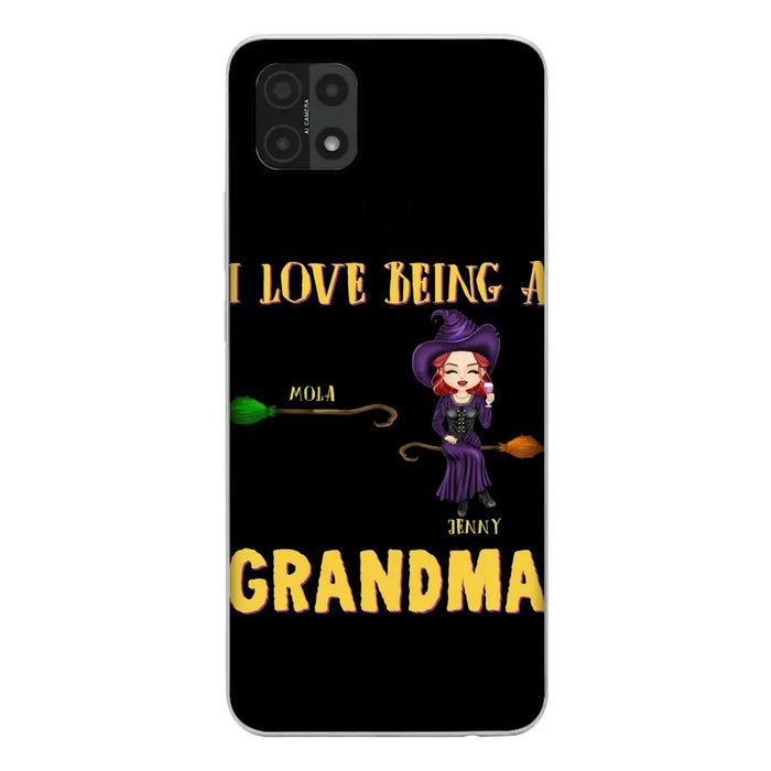 Personalized Witch Grandma Phone Case - Gift Idea For Halloween/Witch/Grandma - Up to 8 Kids - I Love Being A Grandma - Case For Oppo/Xiaomi/Huawei