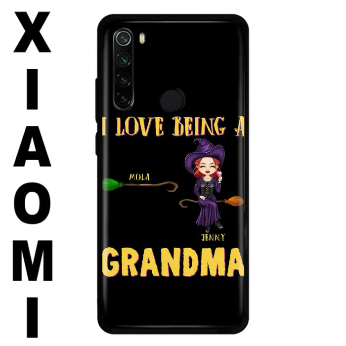 Personalized Witch Grandma Phone Case - Gift Idea For Halloween/Witch/Grandma - Up to 8 Kids - I Love Being A Grandma - Case For Oppo/Xiaomi/Huawei