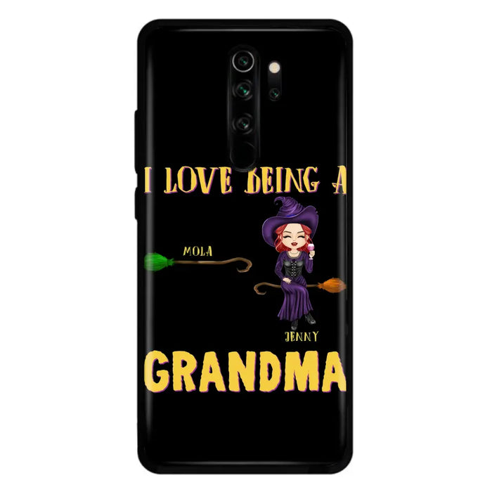 Personalized Witch Grandma Phone Case - Gift Idea For Halloween/Witch/Grandma - Up to 8 Kids - I Love Being A Grandma - Case For Oppo/Xiaomi/Huawei