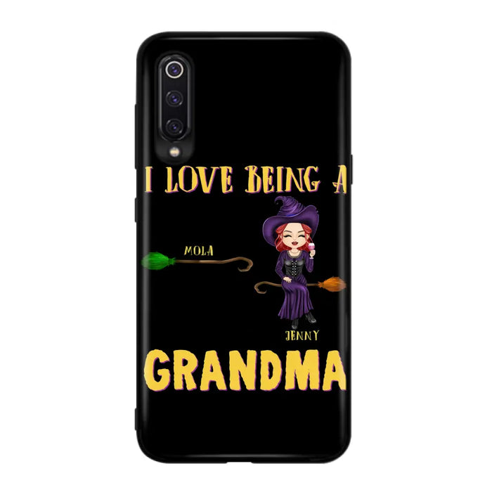 Personalized Witch Grandma Phone Case - Gift Idea For Halloween/Witch/Grandma - Up to 8 Kids - I Love Being A Grandma - Case For Oppo/Xiaomi/Huawei