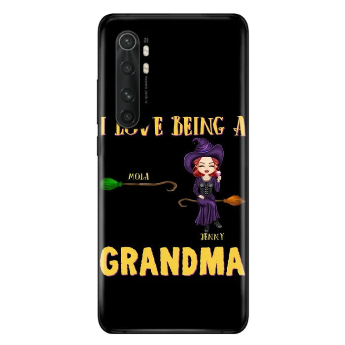 Personalized Witch Grandma Phone Case - Gift Idea For Halloween/Witch/Grandma - Up to 8 Kids - I Love Being A Grandma - Case For Oppo/Xiaomi/Huawei