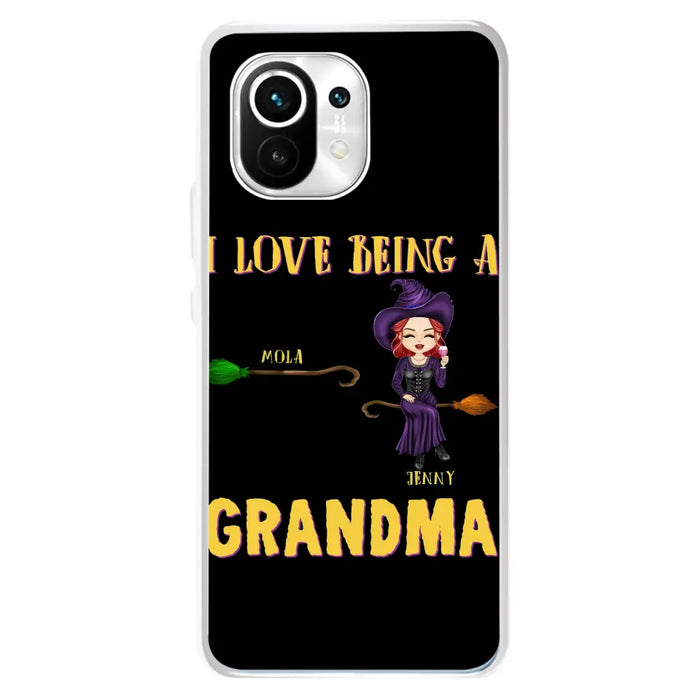 Personalized Witch Grandma Phone Case - Gift Idea For Halloween/Witch/Grandma - Up to 8 Kids - I Love Being A Grandma - Case For Oppo/Xiaomi/Huawei