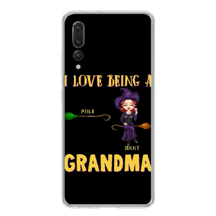 Personalized Witch Grandma Phone Case - Gift Idea For Halloween/Witch/Grandma - Up to 8 Kids - I Love Being A Grandma - Case For Oppo/Xiaomi/Huawei