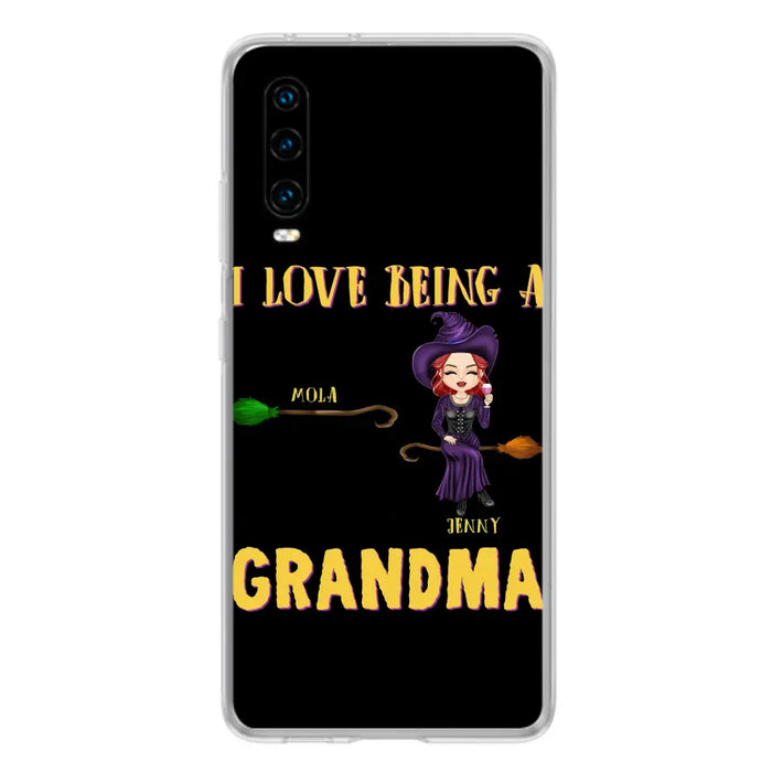 Personalized Witch Grandma Phone Case - Gift Idea For Halloween/Witch/Grandma - Up to 8 Kids - I Love Being A Grandma - Case For Oppo/Xiaomi/Huawei