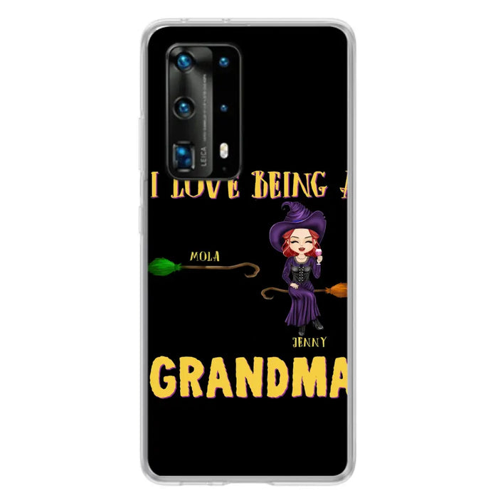 Personalized Witch Grandma Phone Case - Gift Idea For Halloween/Witch/Grandma - Up to 8 Kids - I Love Being A Grandma - Case For Oppo/Xiaomi/Huawei