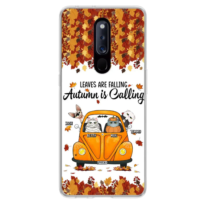Personalized Pet Phone Case - Gift Idea For Cat/Dog Lovers - Up to 4 Pets - Case For Xiaomi/Oppo/Huawei - Leaves Are Falling Autumn Is Calling