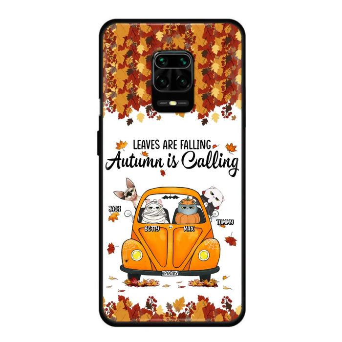Personalized Pet Phone Case - Gift Idea For Cat/Dog Lovers - Up to 4 Pets - Case For Xiaomi/Oppo/Huawei - Leaves Are Falling Autumn Is Calling