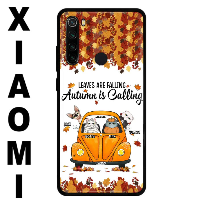 Personalized Pet Phone Case - Gift Idea For Cat/Dog Lovers - Up to 4 Pets - Case For Xiaomi/Oppo/Huawei - Leaves Are Falling Autumn Is Calling