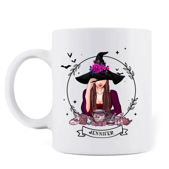 Personalized Witch Coffee Mug - Gift Idea For Halloween/Witch Lovers - I'm Not A Bad Witch I'm A Real Witch