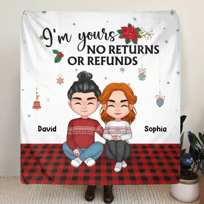 Personalized Couple Pillow Cover/Fleece Throw Blanket/Quilt- Christmas Gift Idea For Couple/ Husband & Wife - You & Me We Got This