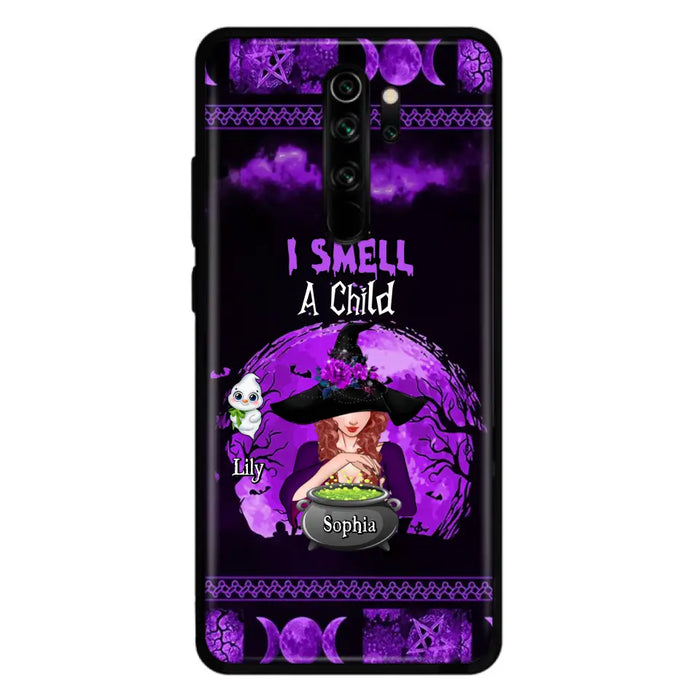 Personalized Witch Phone Case - Up to 10 Children - Halloween Gift Idea for Family - I Smell Children - Case for Xiaomi/Huawei/Oppo