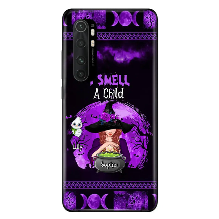 Personalized Witch Phone Case - Up to 10 Children - Halloween Gift Idea for Family - I Smell Children - Case for Xiaomi/Huawei/Oppo