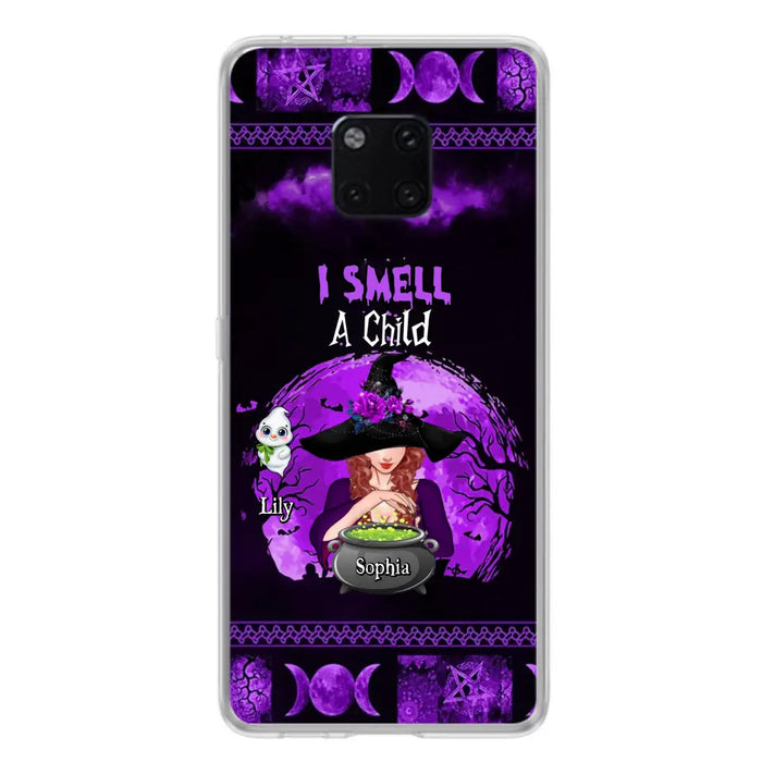 Personalized Witch Phone Case - Up to 10 Children - Halloween Gift Idea for Family - I Smell Children - Case for Xiaomi/Huawei/Oppo