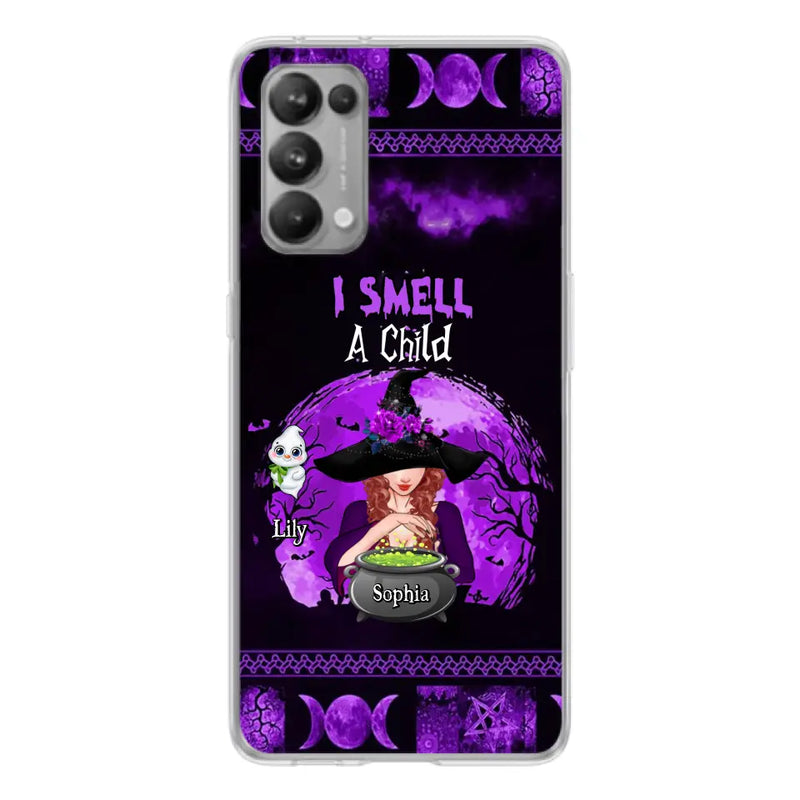 Personalized Witch Phone Case - Up to 10 Children - Halloween Gift Idea for Family - I Smell Children - Case for Xiaomi/Huawei/Oppo